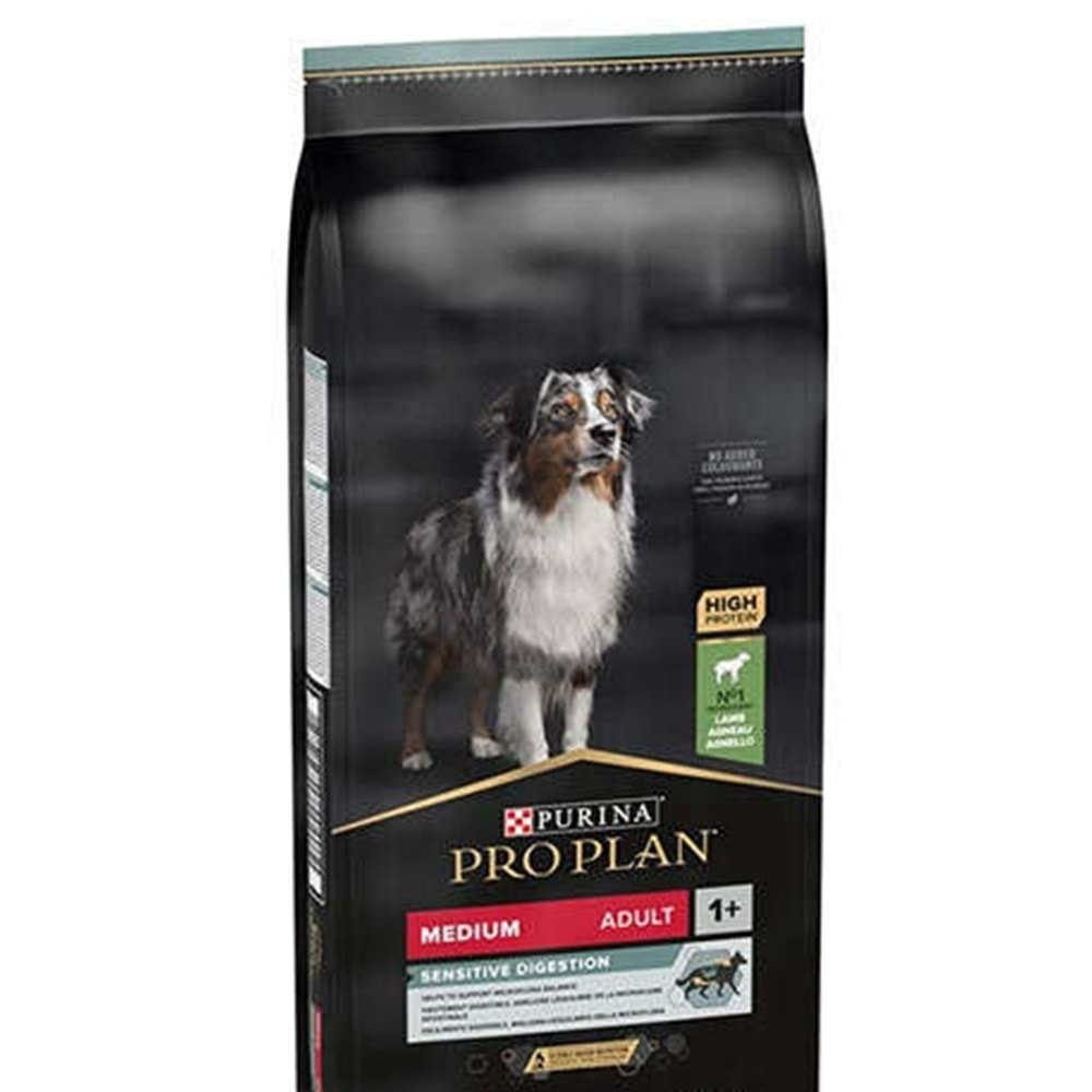 Pro Plan Medium Sensitive Digestion Kuzulu ve Pirinçli Orta Irk Yetişkin Köpek Maması 3kg