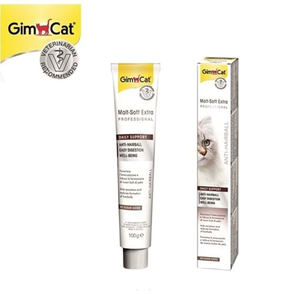 Gimcat Malt Soft Extra Tüy Yumağı Attıran Kedi Macunu 100 gr