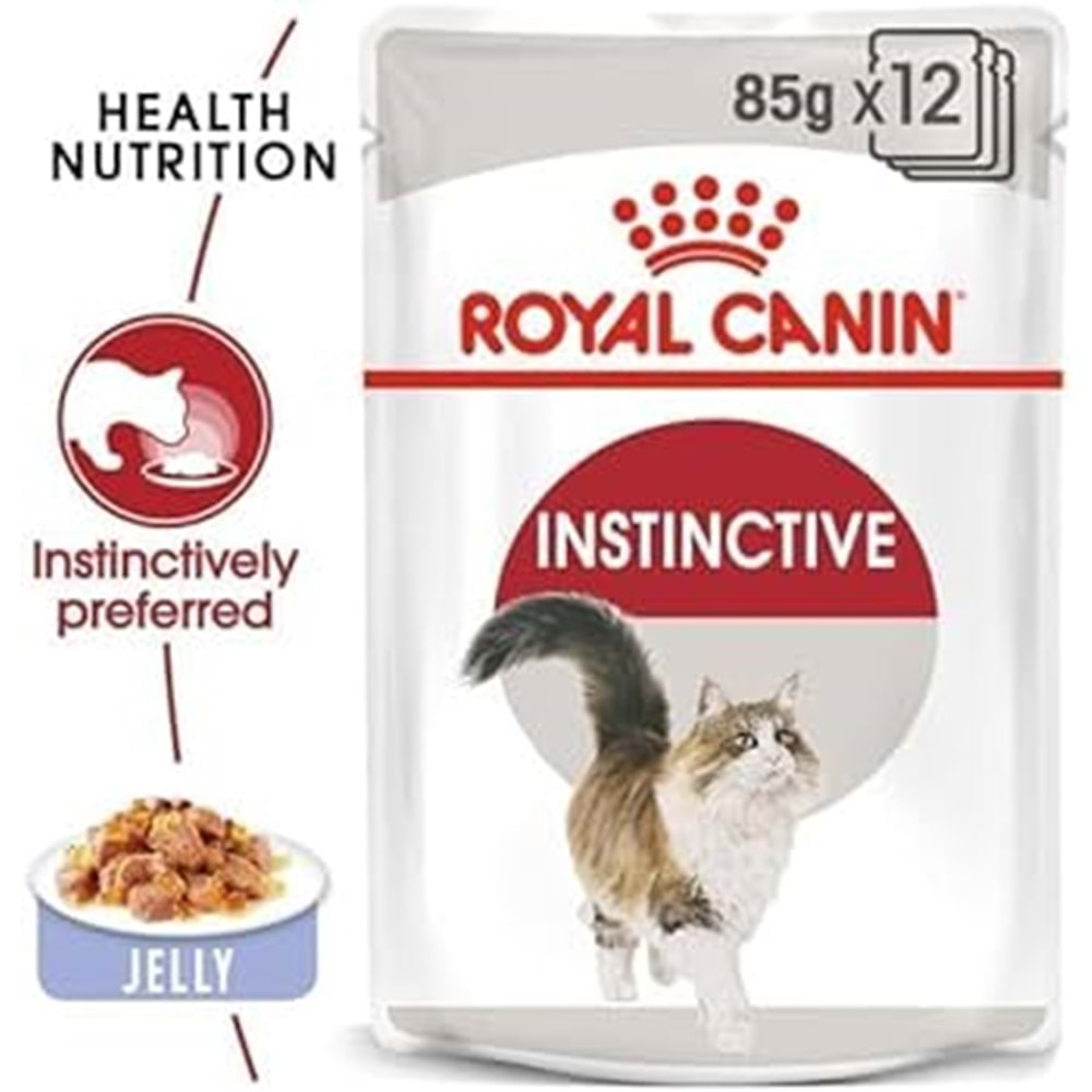 Royal Canin İnstinctive Jelly Pouch Yaş Kedi Maması 85 gr x 12 adet