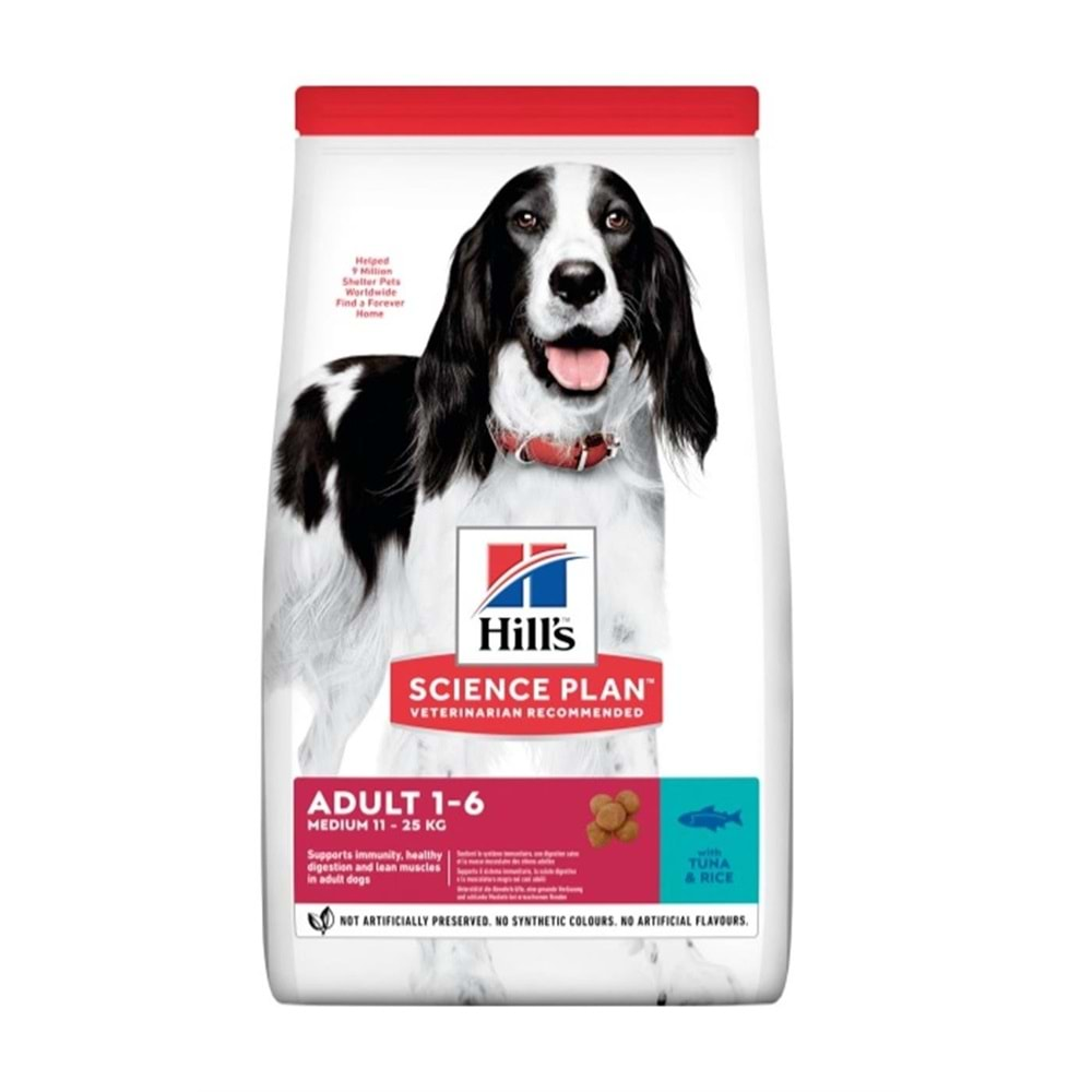 Hill's Tuna Balıklı Orta Irk Yetişkin Kuru Köpek Maması 12 Kg