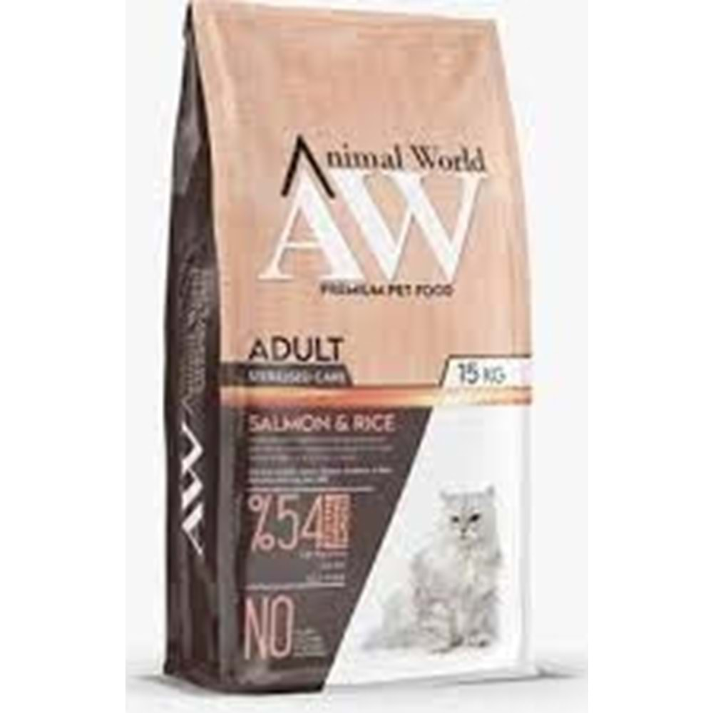 Animal World Sterilised Care Salmon & Rice 15 Kg