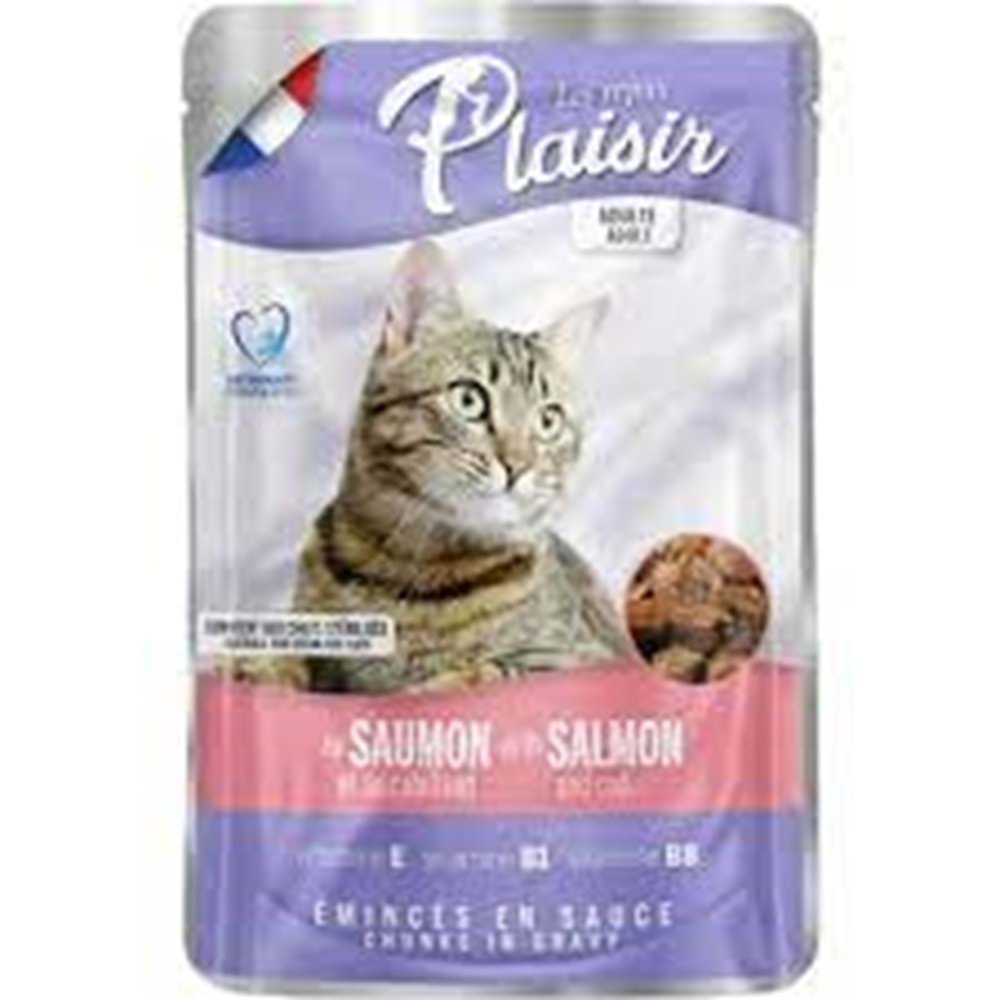 Plaisir Kedi Yaş Mama Somon & Morina Balığı 100 gr