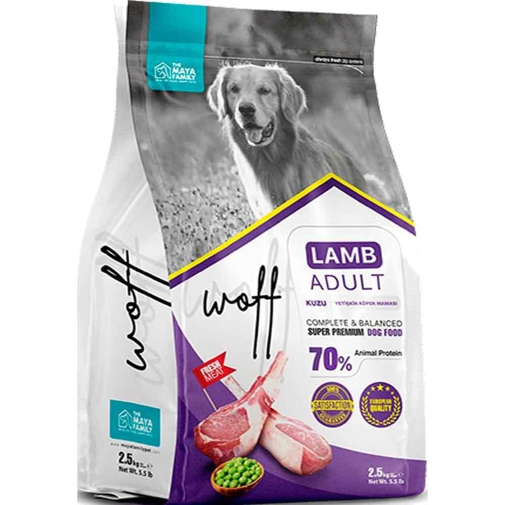 Woff Kuzu Etli Yetişkin Köpek Maması 2.5 Kg