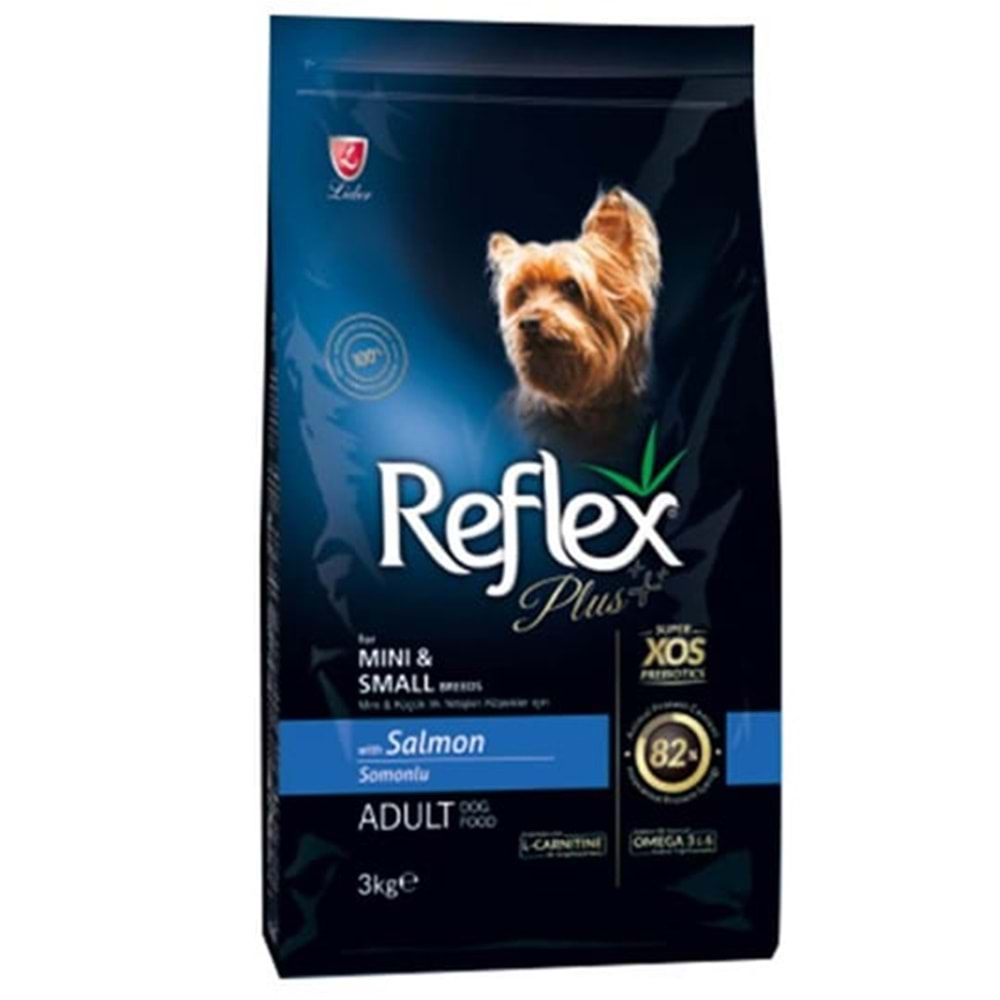 Reflex Plus Somonlu Küçük Irk Yetişkin Köpek Maması 3KG