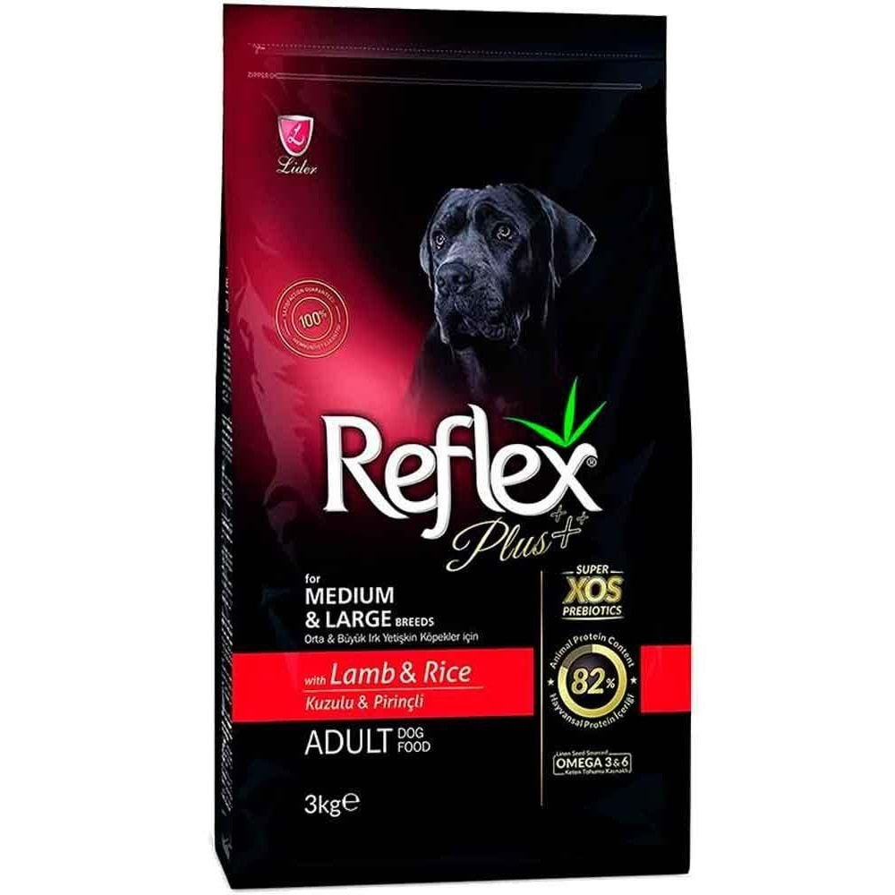 Reflex Plus Kuzulu Yetişkin Köpek Maması 3 Kg