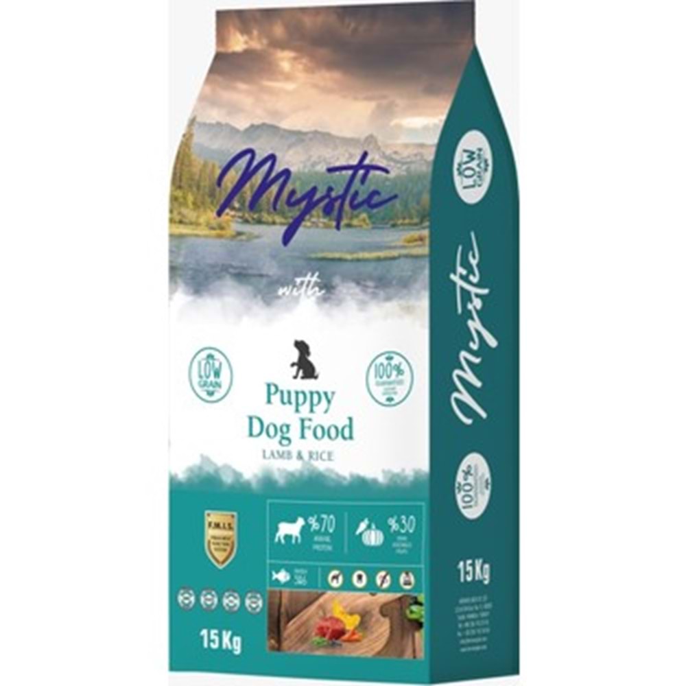 Mystic Az Tahıllı Yavru Köpek Maması Kuzu etli 15 kg