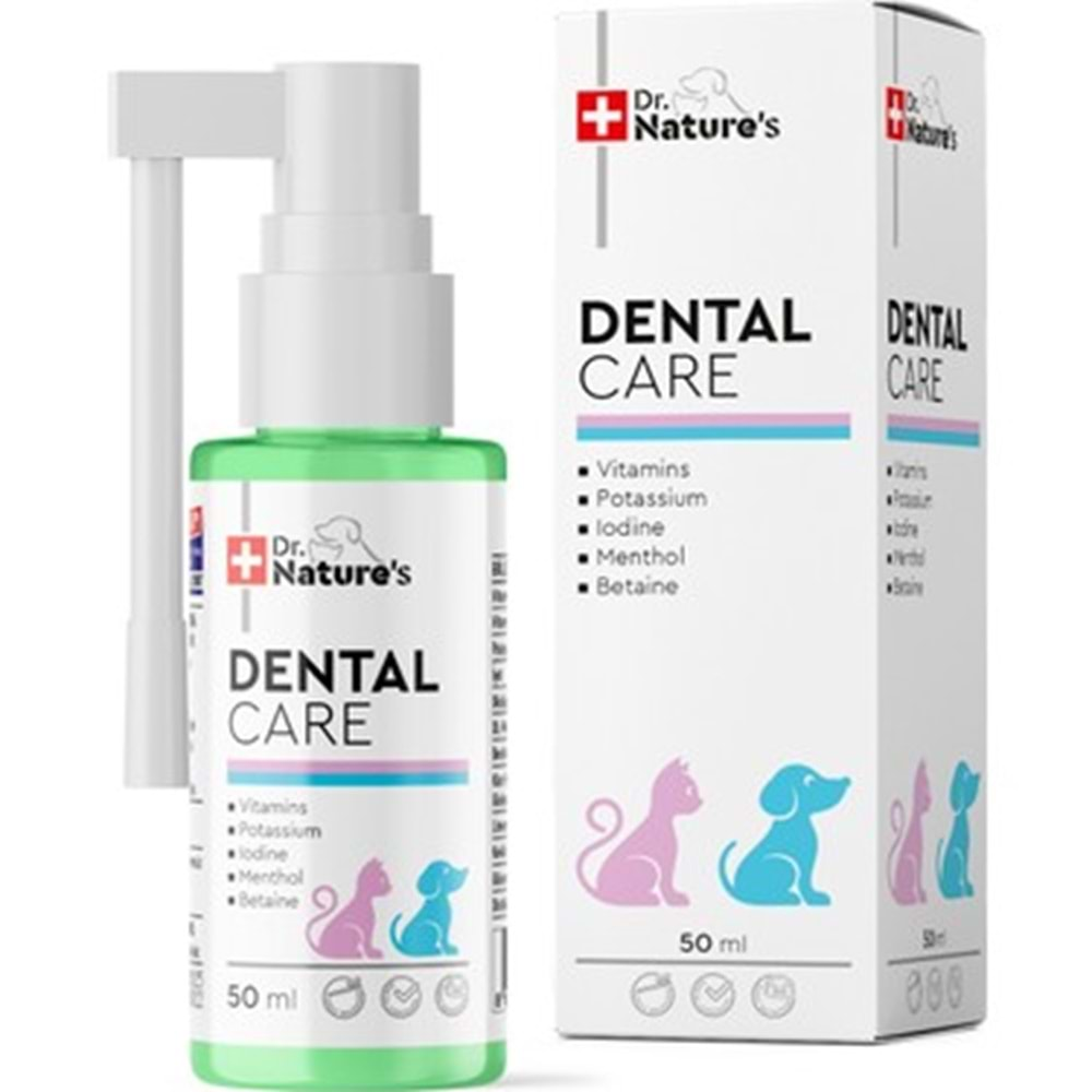 Dr Natures Dental Care Kedi ve Köpeklerde Ağız Bakım Spreyi 50 ml