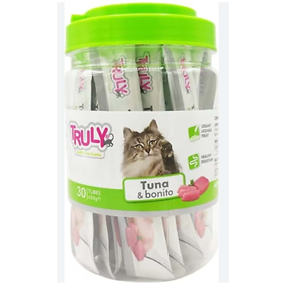 Truly Ton Balıklı ve Palamutlu Krema Kedi Ödül Maması 14gr (30'lu)