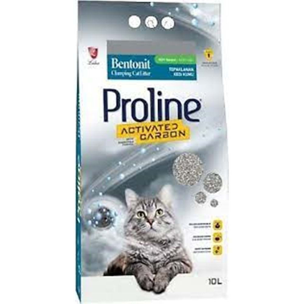 Prolıne Aktif Karbonlu Bentonit Kedi Kumu 10 lt