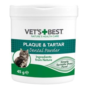 Vet's Best Kediler İçin Plak Ve Tartar Ağız Bakım Tozu 45 Gr