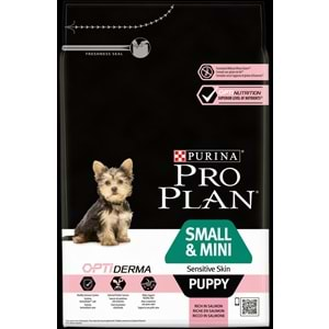 Pro Plan Puppy Small&Mini Sensitive Skin Somonlu Küçük Irk Yavru Köpek Maması 3kg