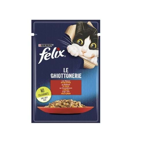 Felix Sığır Etli Yaş Kedi Maması 85 Gr x 12 Adet