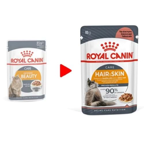 Royal Canin Gravy Intense Beauty Kedi Yaş Maması 85 Gr X 12 Adet