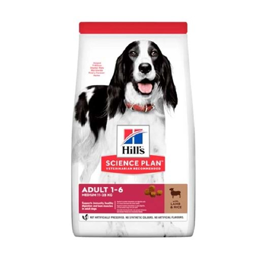 Hills Adult Lamb Kuzu Etli Orta Irk Yetişkin Köpek Maması 14kg