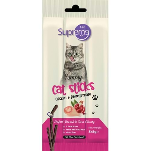 Supreme Cat Tavuklu Ve Narlı Ödül Çubuk 3x5 Gr x 6 Adet