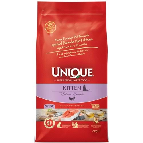 Unique Yavru Kedi Maması Somonlu 2 kg