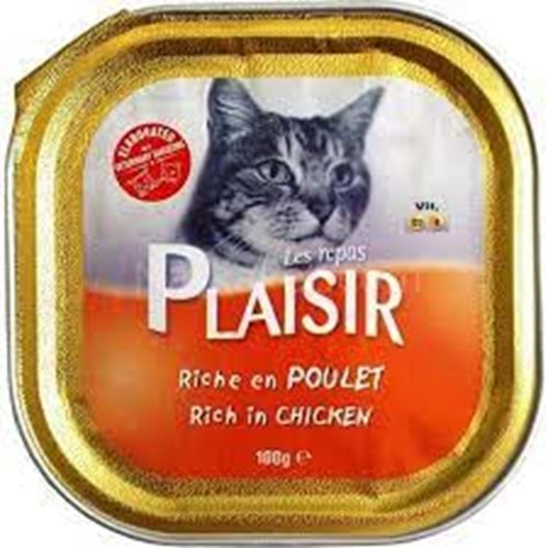 Plaisir Tavuk Etli Kedi Yaş Mama 100 gr x 6 Adet