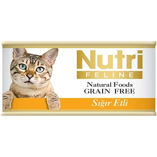 Nutri Kedi Konserve Sığır Etli 85 gr x 12 adet