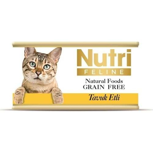 Nutri Kedi Konserve Tavuk Etli 85 gr x 12 Adet