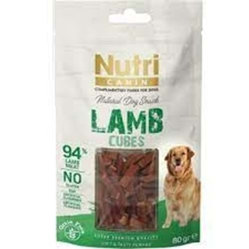 Nutri Canin Kuzulu Cubes Snack Köpek Ödül Maması 80 gr x 3 Adet