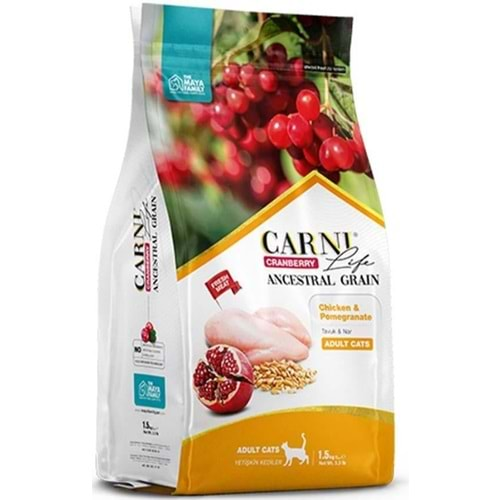 Carnı Lıfe Cranberry Ancestral Graın Kedi Tavuk & Nar Kısırlaştırılmış 1.5 Kg