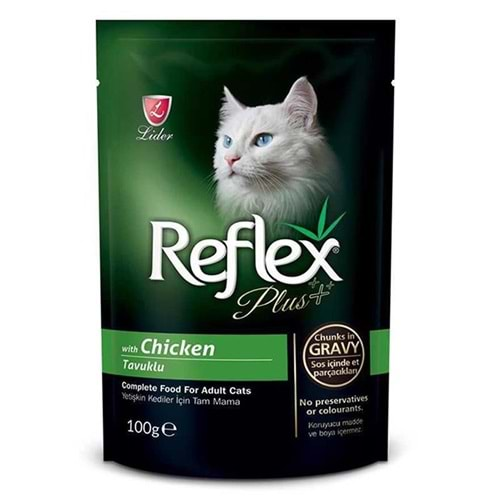 Reflex Pouch Kedi Yaş Mama Tavuklu 100 gr x 12 Adet