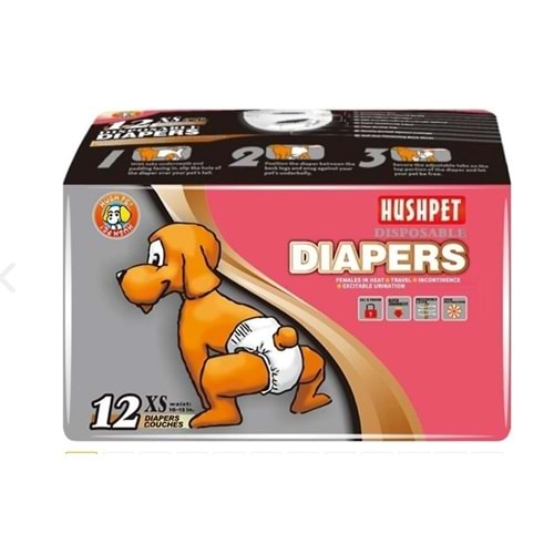 Diapers Köpek Pedi Kilot Şeklinde xs