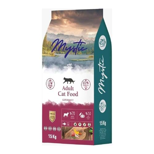 Mystic Gurme Düşük Tahıllı Yetişkin Kedi Maması 15 kg