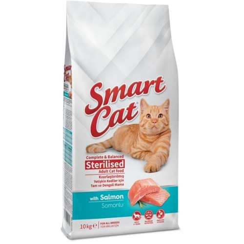 Smart Cat Sterilised Somonlu Kısır Kedi Maması 10 Kg