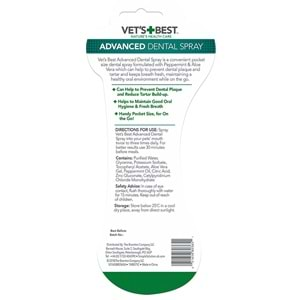 Vet's Best Köpek İçin Diş Ve Ağız Bakım Spreyi 14 Ml