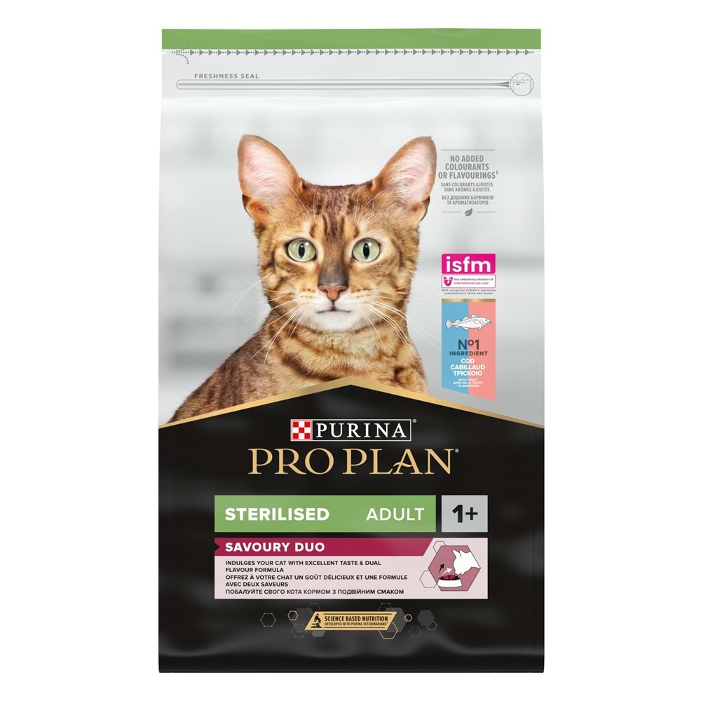 Pro Plan Sterilised Morina ve Okyanus Balıklı Kısır Yetişkin Kedi Maması 10 kg